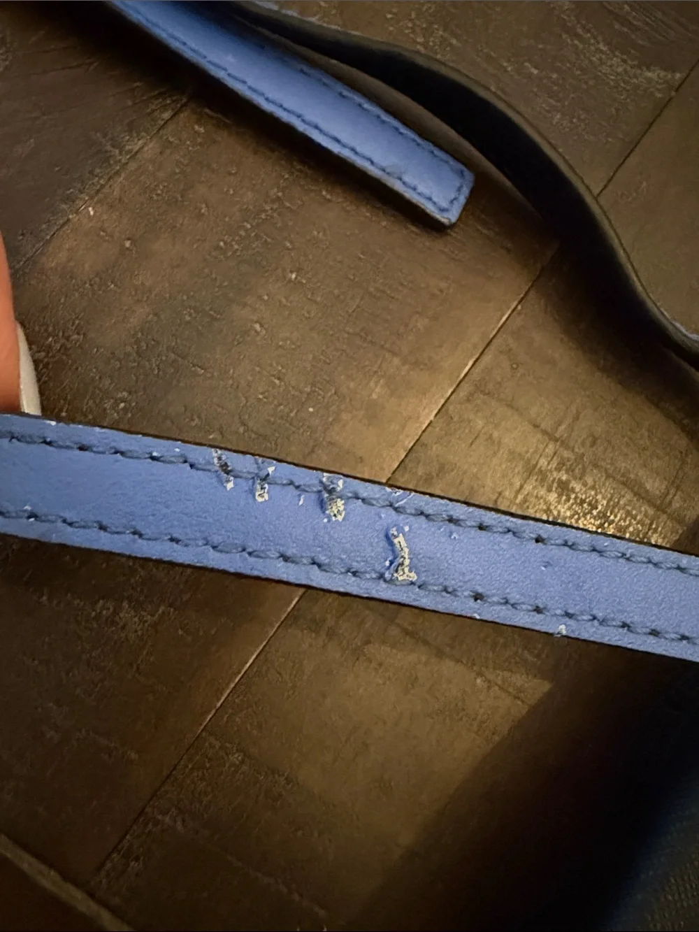 kate spade Black Crossbody Bag with Blue Accent- Needs TLC